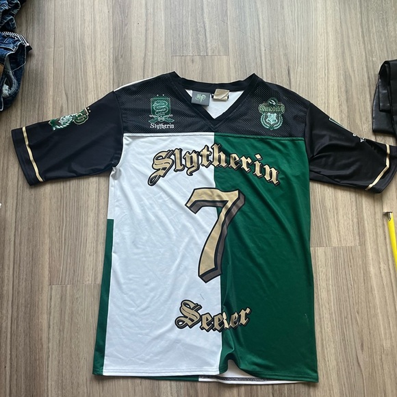 RARE - Harry Potter Slytherin Touchdown Jersey BlackMilk - Unisex S - Picture 2 of 7